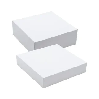 Pappkarton für Gebäck 4 verklebte Ecken 26x26 cm - Packung mit 200