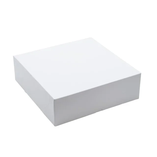 Pappkarton für Gebäck 4 verklebte Ecken 26x26 cm - Packung mit 200
