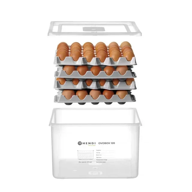 Contenedor de Huevos OVOBOX Formato GN 2/3 - Capacidad 120 Huevos
