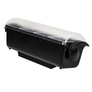 Scatola di Immagazzinaggio 4 Scomparti con Coperchio Trasparente