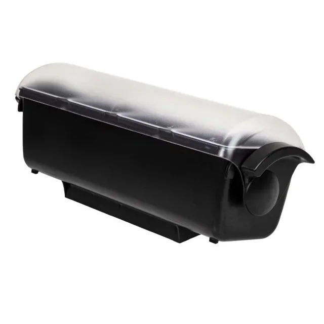 Scatola di Immagazzinaggio 4 Scomparti con Coperchio Trasparente