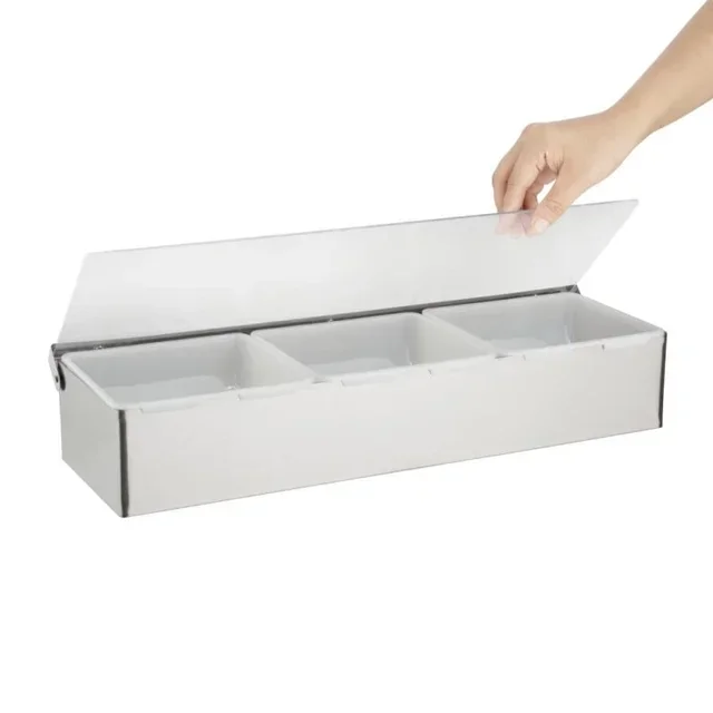 Boîte de Rangement Alimentaire 3 Compartiments - 3x950ml