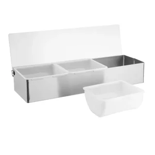 Boîte de Rangement Alimentaire 3 Compartiments - 3x950ml