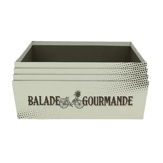 Scatola di Stoccaggio Quadrata Impilabile 33x33 cm Beige