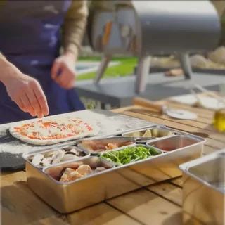 Japanese Storage Box 5 Compartments - 224x149x63 mm