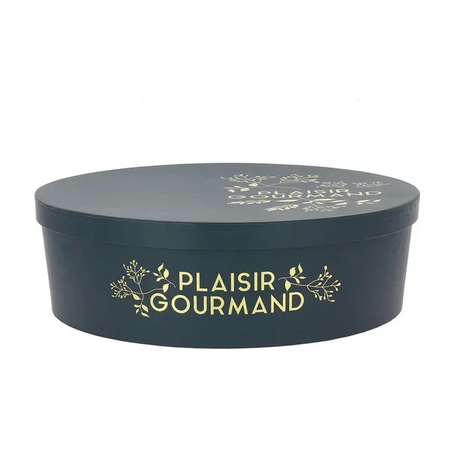 Boîte de Rangement Ronde Empilable Bleue Diamètre 33 cm