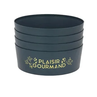 Runde stapelbare blaue Box Durchmesser 260 mm