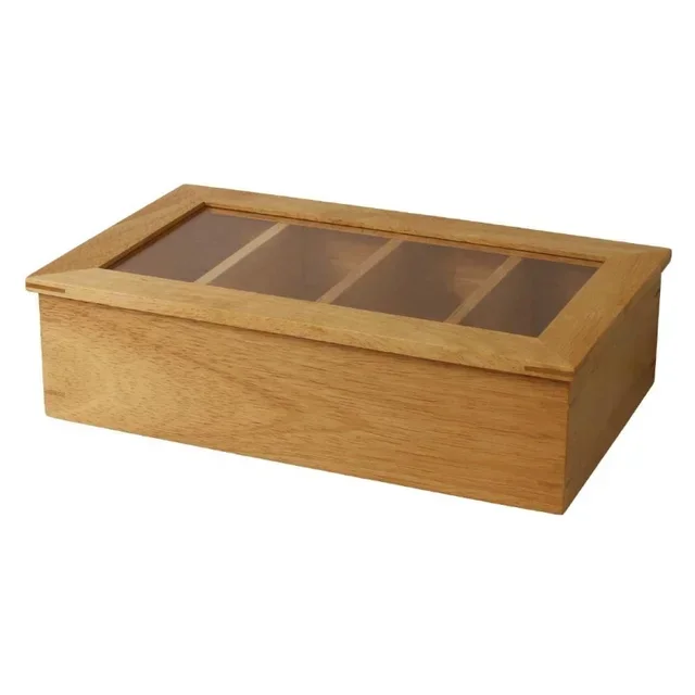 Caja de Almacenamiento para Té de Madera - Haya - 335 x 200 mm