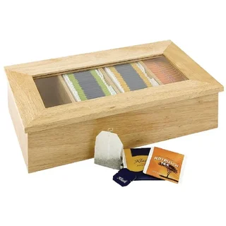 Caja de Almacenamiento para Té de Madera - Haya - 335 x 200 mm