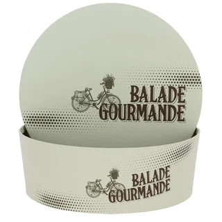 Caja Redonda Apilable Ø 260 mm Beige