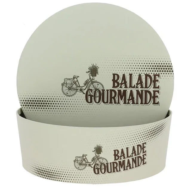 Scatola Rotonda Impilabile Ø 260 mm Beige