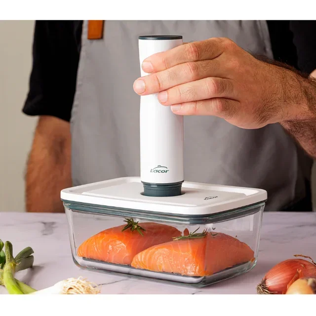 Recipiente de Vidrio al Vacío Conectado - 1500 ml