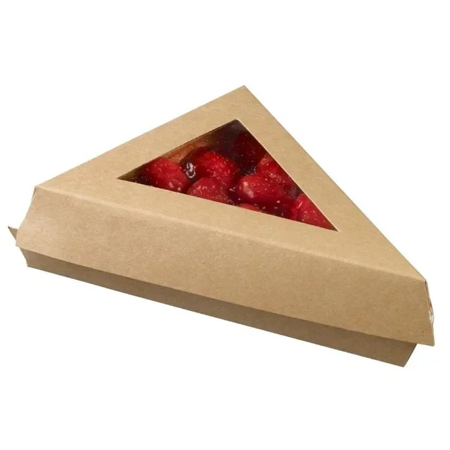 Caixa Triangular de Cartão para Snacks - 155 x 110 x 45 mm - Pack de 25 Unidades