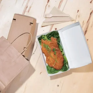 Boîtes Alimentaires Compostables 204 mm avec Couvercle à Charnière - Lot de 100 Grand Modèles