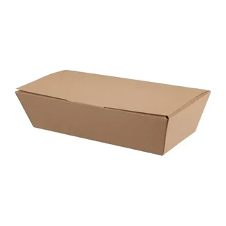 Kraft Food Boxes Compostable - Length 25cm - Pack of 150
