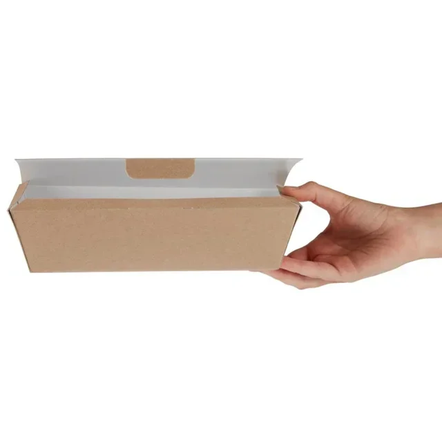 Kraft Food Boxes Compostable - Length 25cm - Pack of 150