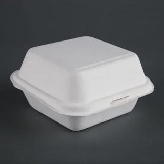 Eco-Friendly Compostable Burger Boxes - Size S 153mm - Pack of 500 Units