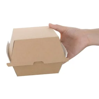 Eco-Friendly Hamburger Boxes 112 mm - Pack of 150 Units