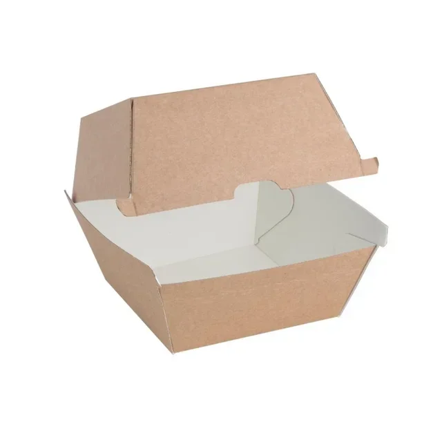 Eco-Friendly Hamburger Boxes 112 mm - Pack of 150 Units