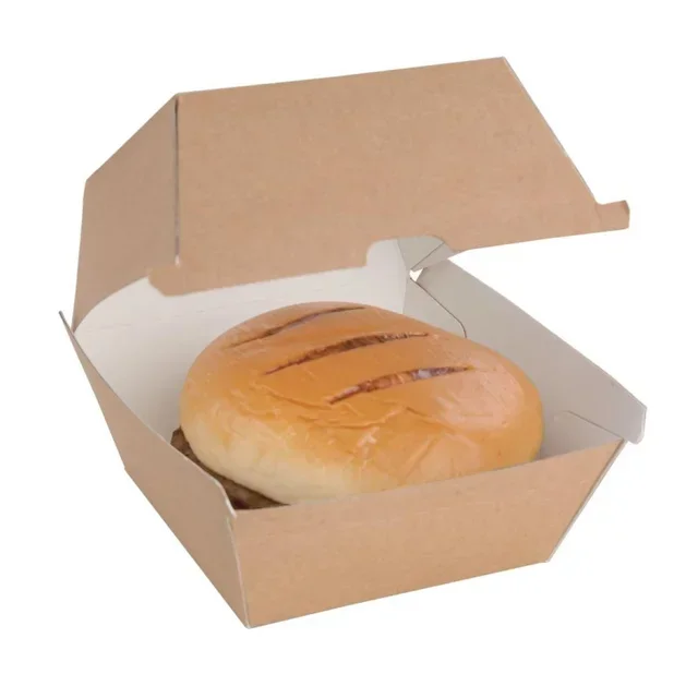 Eco-Friendly Hamburger Boxes 112 mm - Pack of 150 Units