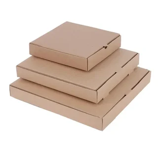 Kraft-Pizzakartons 23 cm - Packung mit 100 Stück