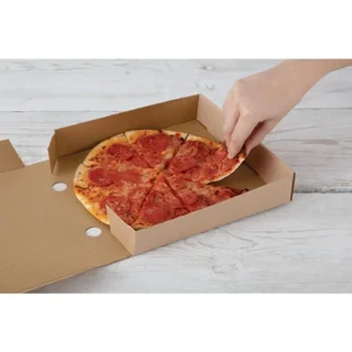 Kraft-Pizzakartons 23 cm - Packung mit 100 Stück