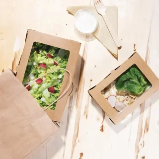 Salatschale mit Transparentem Fenster 700 ml - Packung mit 200 Stück