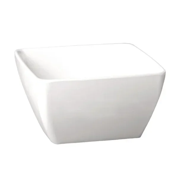 Square Melamine Bowl White 125mm - Designer Tableware