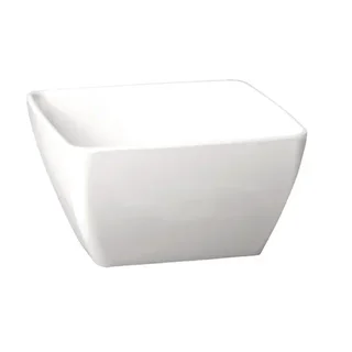 Square White Melamine Bowl 190mm - Designer Tableware