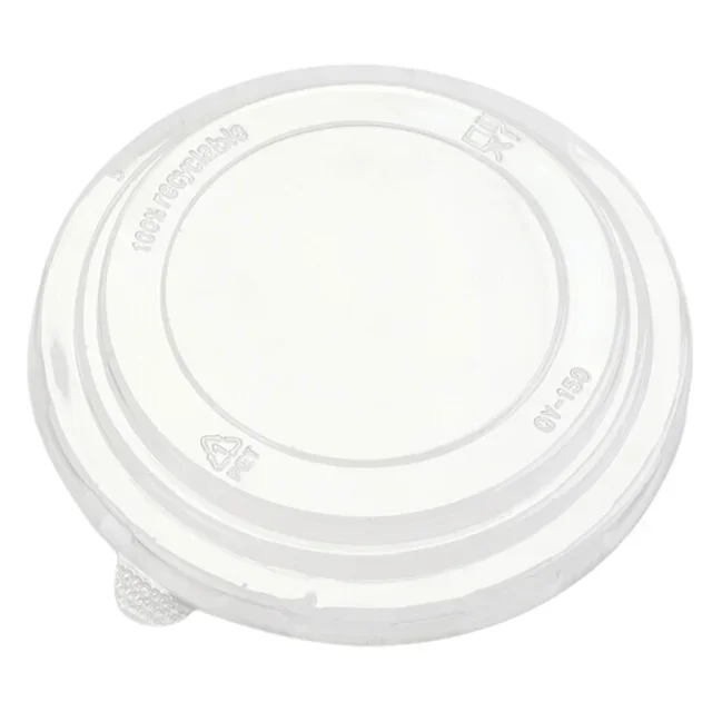 Kraft Schale mit transparentem Deckel 500ml - Packung mit 300 Stück