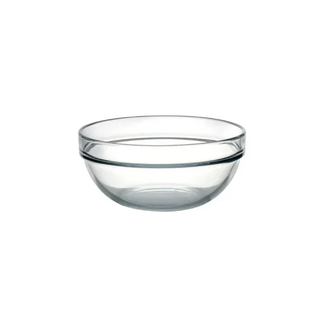 Bols de Préparation Culinaire en Verre Transparent - 17 cm - Set de 6 Pièces