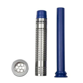 70 mm Ablaufventil mit Überlaufrohr und Filter für 300 mm Spülbecken