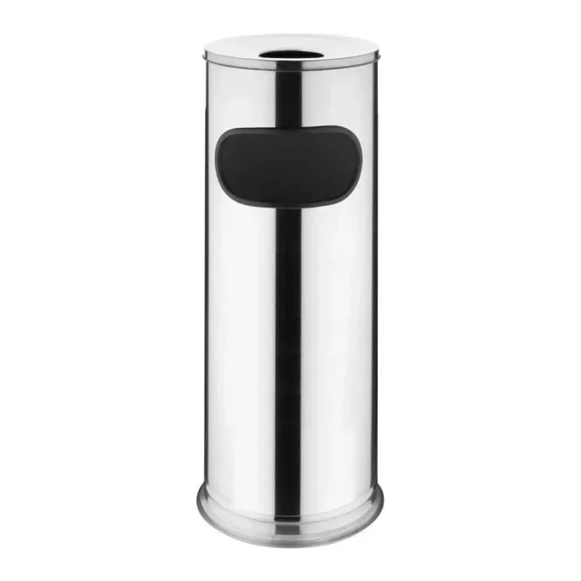 Outdoor Ashtray Stainless Steel 18L - Design Post for Public Spaces