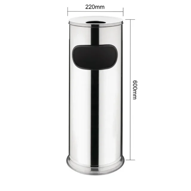 Outdoor Ashtray Stainless Steel 18L - Design Post for Public Spaces