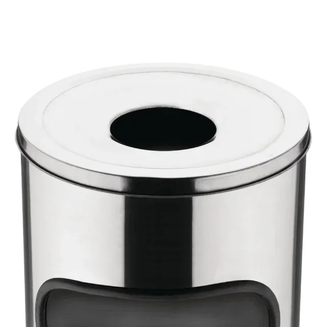 Outdoor Ashtray Stainless Steel 18L - Design Post for Public Spaces