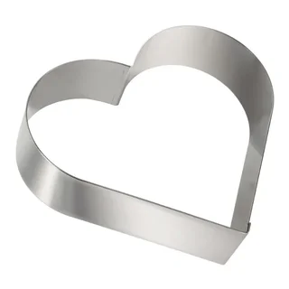 Stainless Steel Heart-Shaped Doughnut Pan