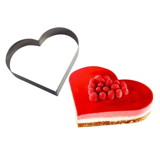 Stainless Steel Heart-Shaped Doughnut Pan