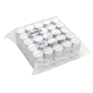 Bougies Chauffe-Plat Longue Durée 8h - Pack de 75