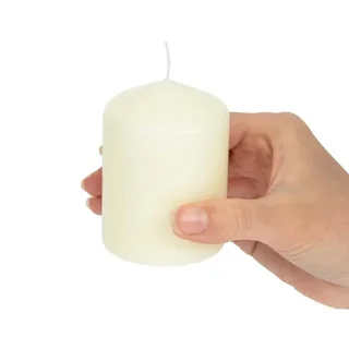 Ivory Pillar Candles 60x150mm - Set of 12 - Unscented Vegetable Wax