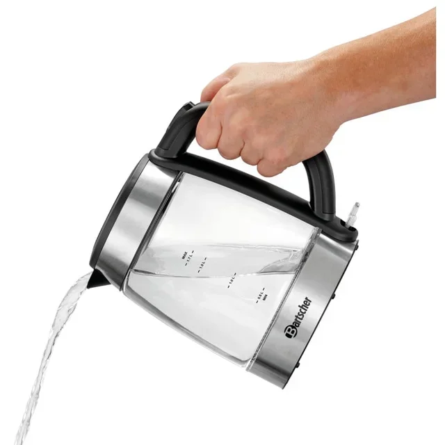 Elektrischer Wasserkocher Transparent 1,7 Liter - Borosilikatglas