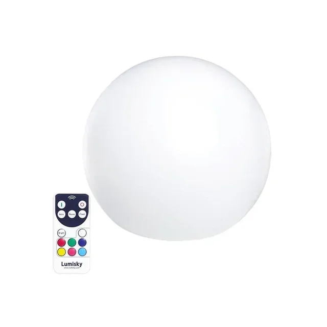 Bobby - Bola Luminosa Flutuante Sem Fio 50 cm à Prova d'Água LED