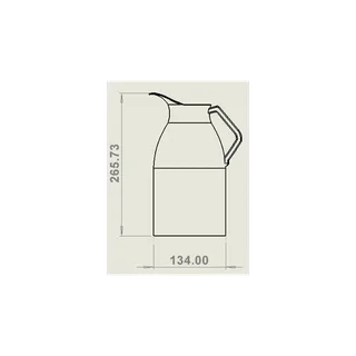 2 Liter Kaffee Thermosflasche - Isolierte Großraumkanne