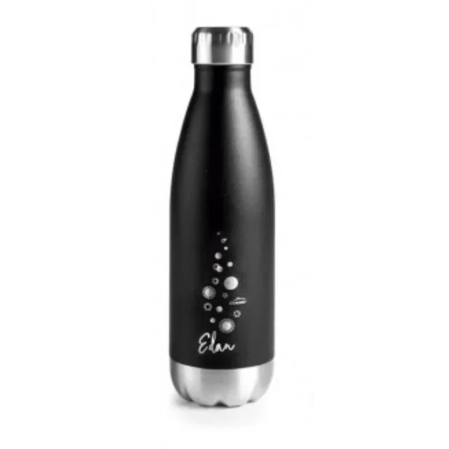 Black Insulated Bottle 500ml - Stainless Steel