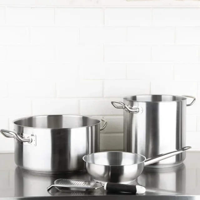 Brasiera Profissional em Aço Inoxidável - Diâmetro 32 cm