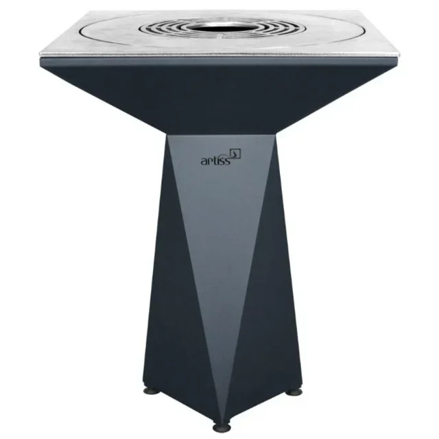 Garten-Feuerstelle G1 BASIC Ø74 cm - Edelstahl-Struktur Graphit-Finish