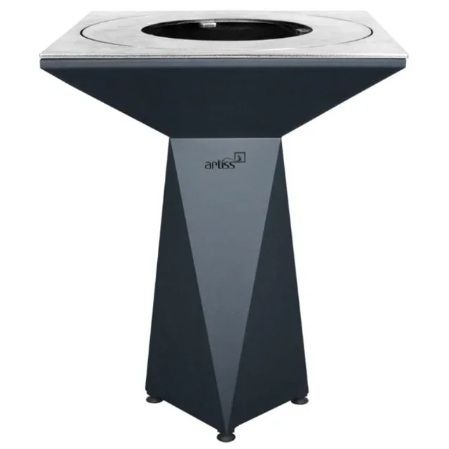 Garten-Feuerstelle G1 BASIC Ø74 cm - Edelstahl-Struktur Graphit-Finish