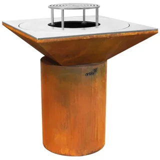 Brasero Extérieur G6 Corten Ø90 cm - Acier au Carbone Patiné
