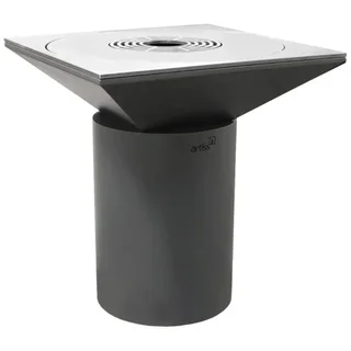 G6 Graphit Außenfeuerstelle Ø90 cm - Kohlenstoffstahl Konstruktion