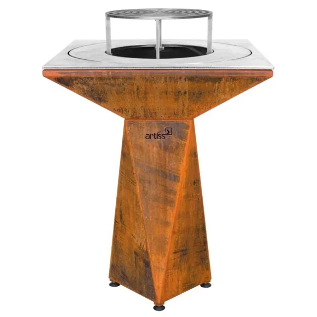 Brasero G1 BASIC Corten 74 cm - Aço Inoxidável