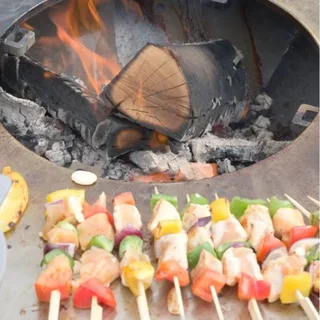 Brasero G1 BASIC Corten 74 cm - Aço Inoxidável